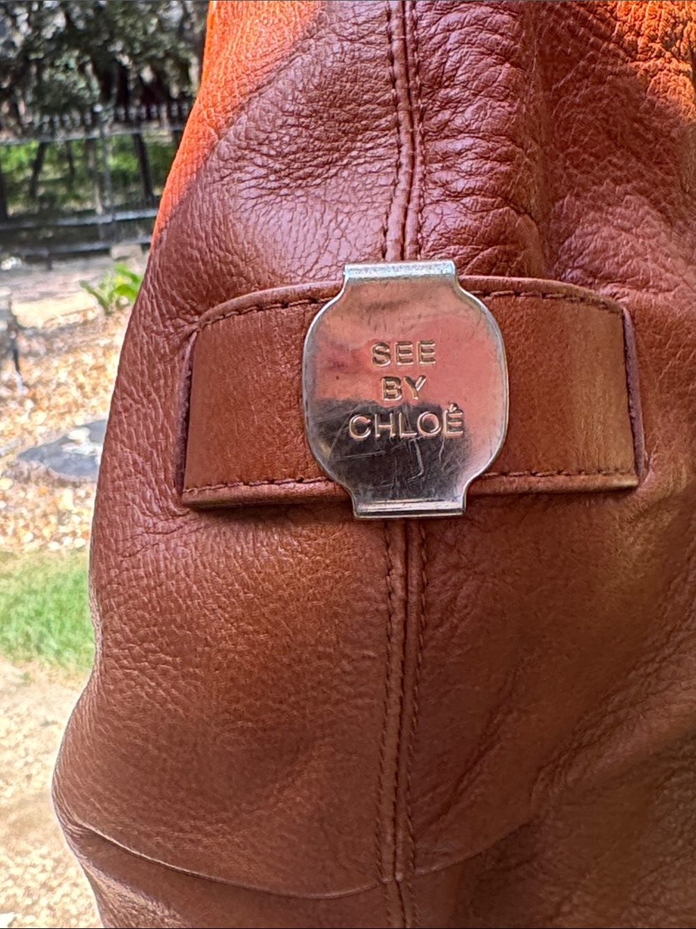 See By Chloe Tan Leather Hobo Shoulder Bag - Picture 13 of 17